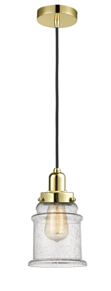 Whitney - 1 Light - 8 inch - Gold - Cord hung - Mini Pendant