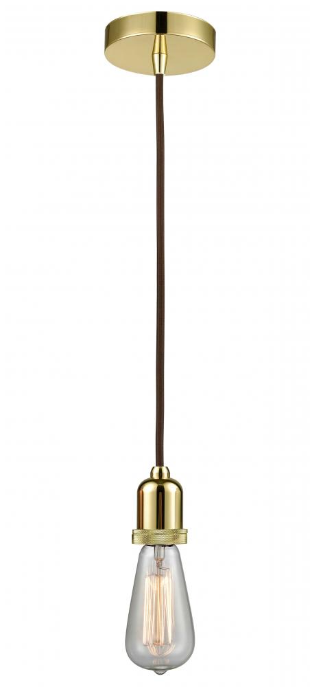 Whitney - 1 Light - 2 inch - Gold - Cord hung - Mini Pendant