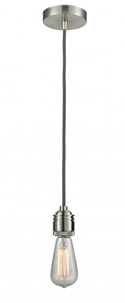 Winchester - 1 Light - 2 inch - Satin Nickel - Cord hung - Mini Pendant