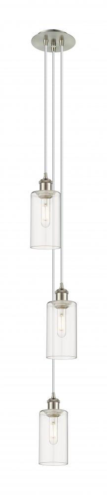 Crown Point - 3 Light - 7 inch - Brushed Satin Nickel - Multi Pendant