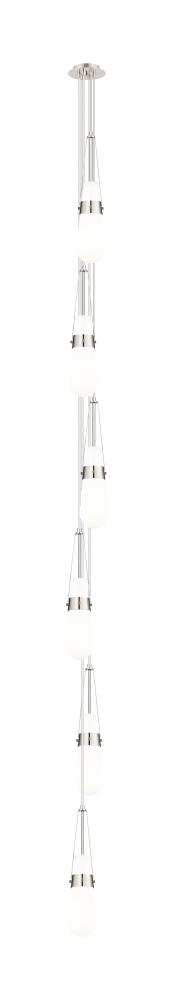 Milan - 6 Light - 6 inch - Polished Nickel - Multi Pendant