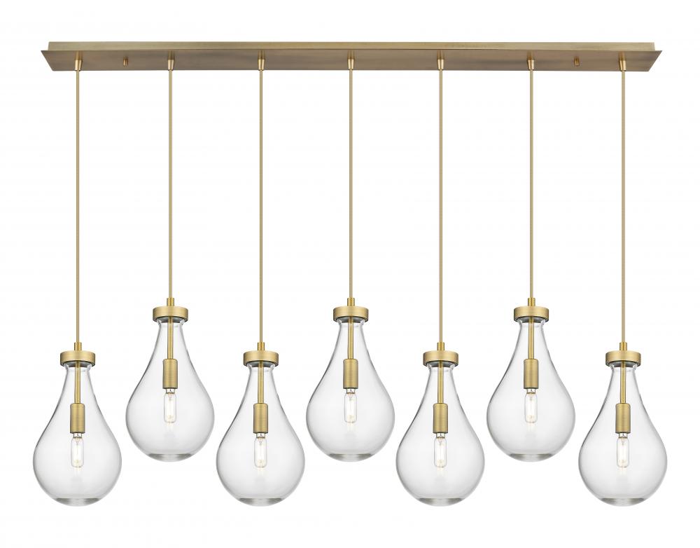 Owego - 7 Light - 49 inch - Brushed Brass - Linear Pendant