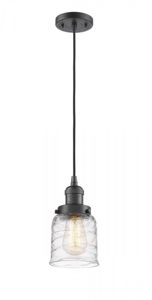 Bell - 1 Light - 5 inch - Oil Rubbed Bronze - Cord hung - Mini Pendant