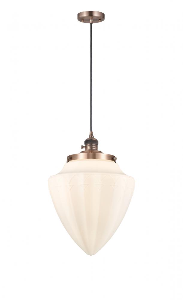 Bridgeton - 1 Light - 16 inch - Antique Copper - Cord hung - Mini Pendant