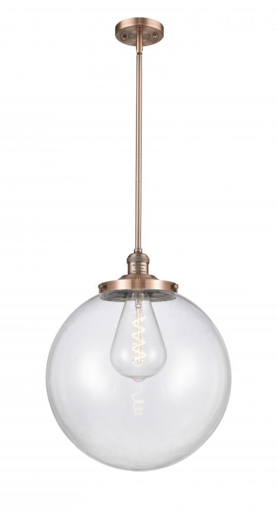 Beacon - 1 Light - 16 inch - Antique Copper - Stem Hung - Pendant