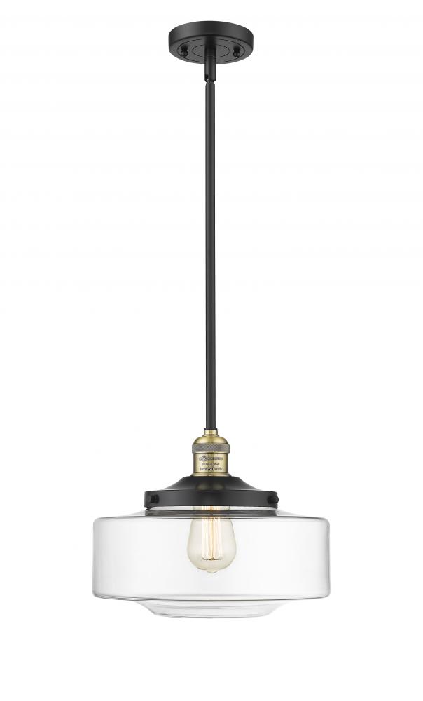 Bridgeton - 1 Light - 12 inch - Black Antique Brass - Stem Hung - Mini Pendant