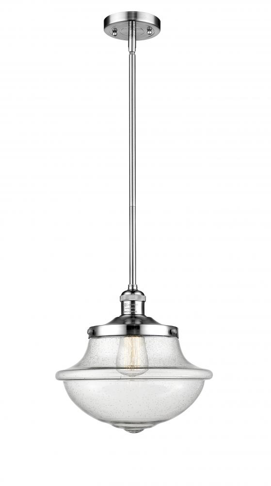 Oxford - 1 Light - 12 inch - Polished Chrome - Stem Hung - Mini Pendant