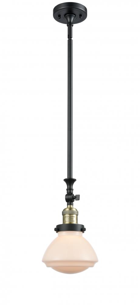 Olean - 1 Light - 7 inch - Black Antique Brass - Stem Hung - Mini Pendant