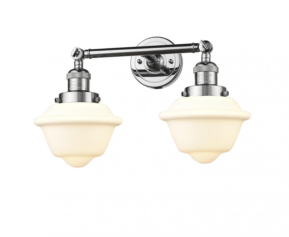 Oxford - 2 Light - 17 inch - Polished Chrome - Bath Vanity Light