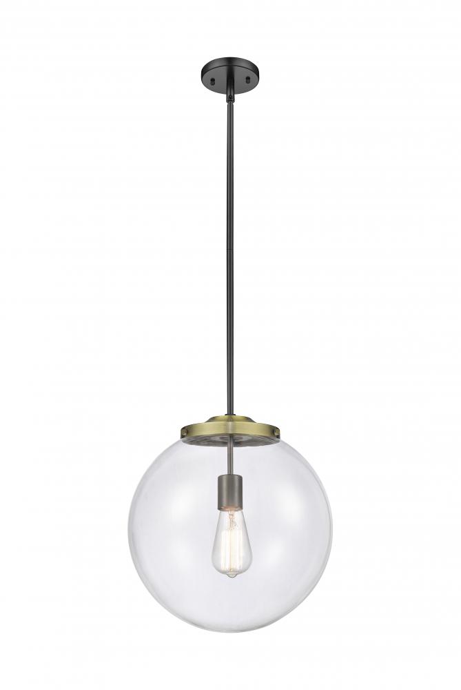 Beacon - 1 Light - 16 inch - Black Antique Brass - Stem Hung - Pendant