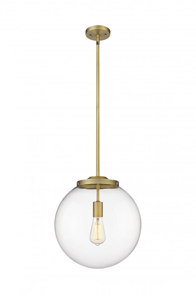 Beacon - 1 Light - 16 inch - Brushed Brass - Stem Hung - Pendant