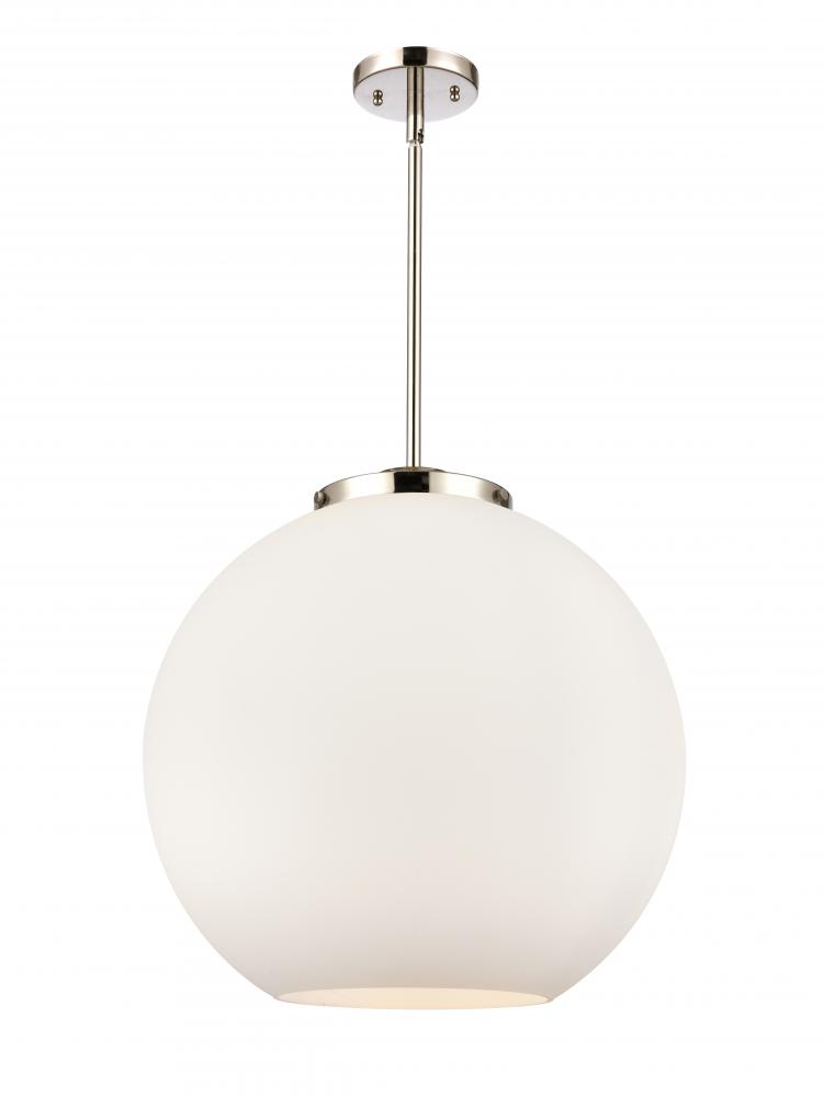 Athens - 3 Light - 18 inch - Polished Nickel - Cord hung - Pendant