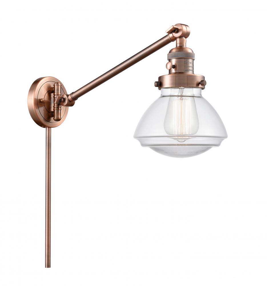 Olean - 1 Light - 9 inch - Antique Copper - Swing Arm