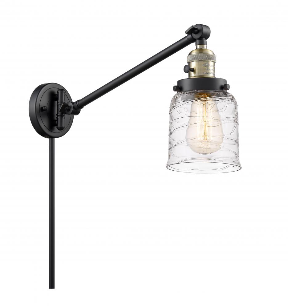 Bell - 1 Light - 8 inch - Black Antique Brass - Swing Arm