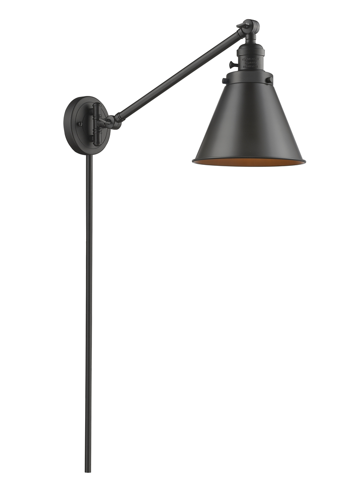 Appalachian - 1 Light - 8 inch - Oil Rubbed Bronze -Adjustable Swing Arm
