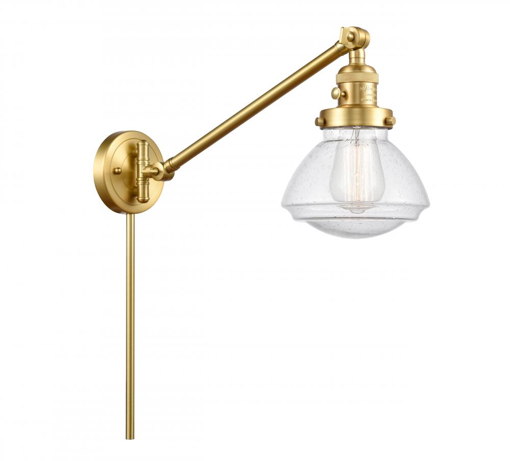 Olean - 1 Light - 9 inch - Satin Gold - Swing Arm