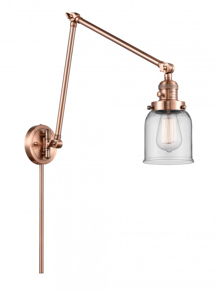 Bell - 1 Light - 8 inch - Antique Copper -Adjustable Swing Arm