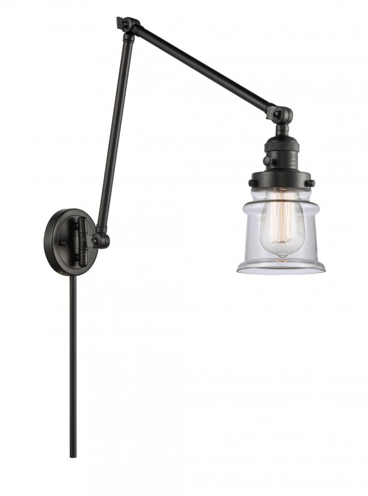 Canton - 1 Light - 8 inch - Matte Black -Adjustable Swing Arm