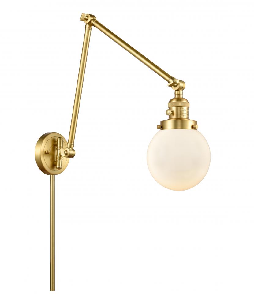 Beacon - 1 Light - 6 inch - Satin Gold - Swing Arm