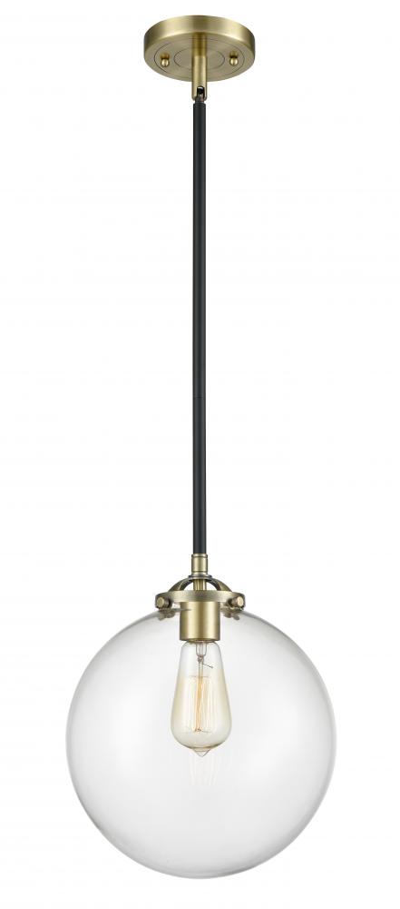 Beacon - 1 Light - 10 inch - Black Antique Brass - Cord hung - Mini Pendant