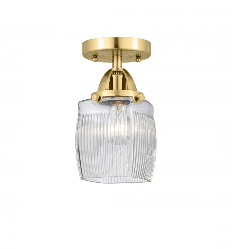 Colton - 1 Light - 6 inch - Satin Gold - Semi-Flush Mount