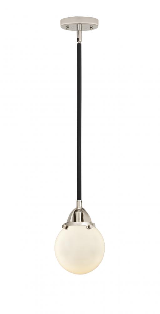 Beacon - 1 Light - 6 inch - Black Polished Nickel - Cord hung - Mini Pendant