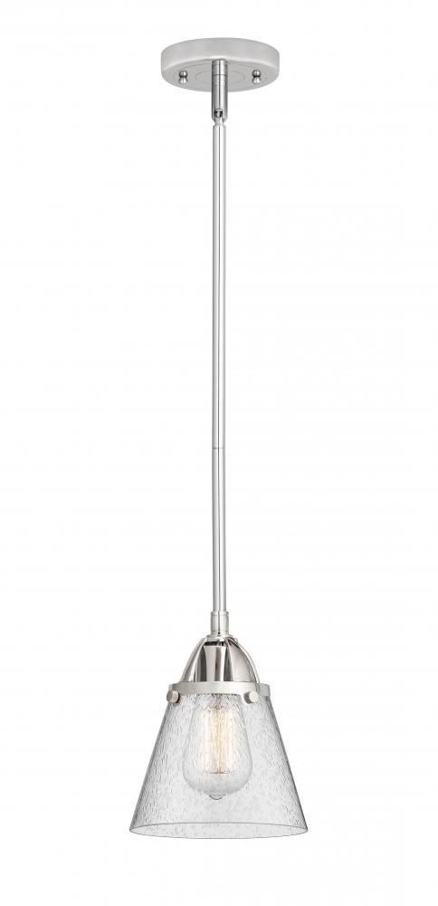 Cone - 1 Light - 6 inch - Polished Chrome - Cord hung - Mini Pendant