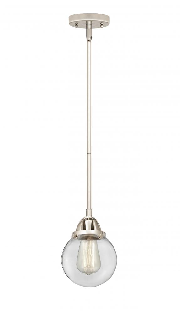 Beacon - 1 Light - 6 inch - Polished Nickel - Cord hung - Mini Pendant