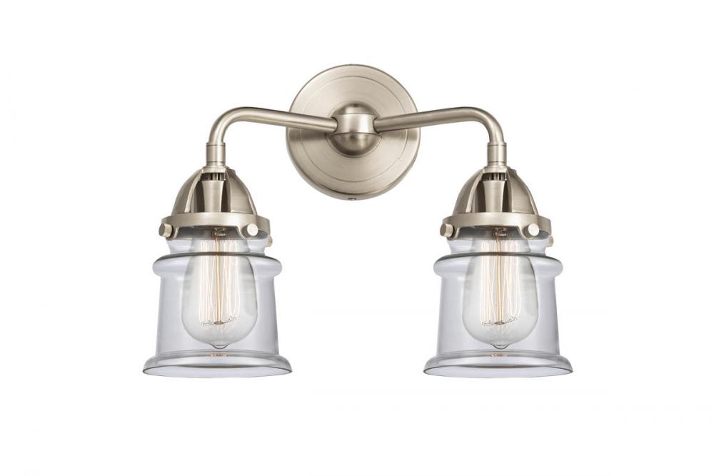 Canton - 2 Light - 13 inch - Brushed Satin Nickel - Bath Vanity Light