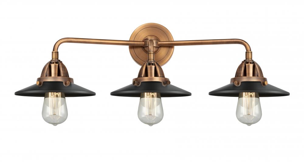 Railroad - 3 Light - 26 inch - Antique Copper - Bath Vanity Light