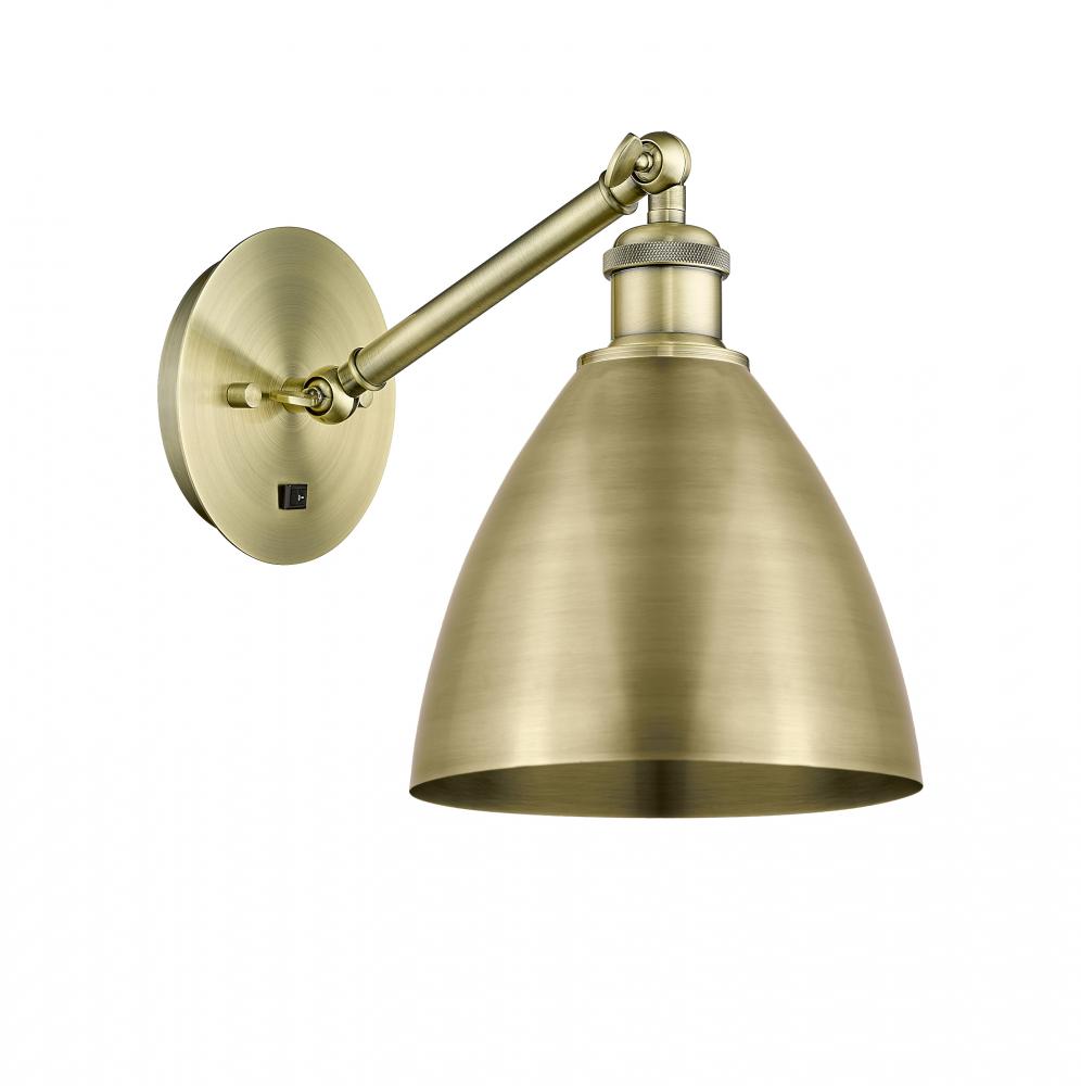 Bristol - 1 Light - 8 inch - Polished Nickel - Sconce