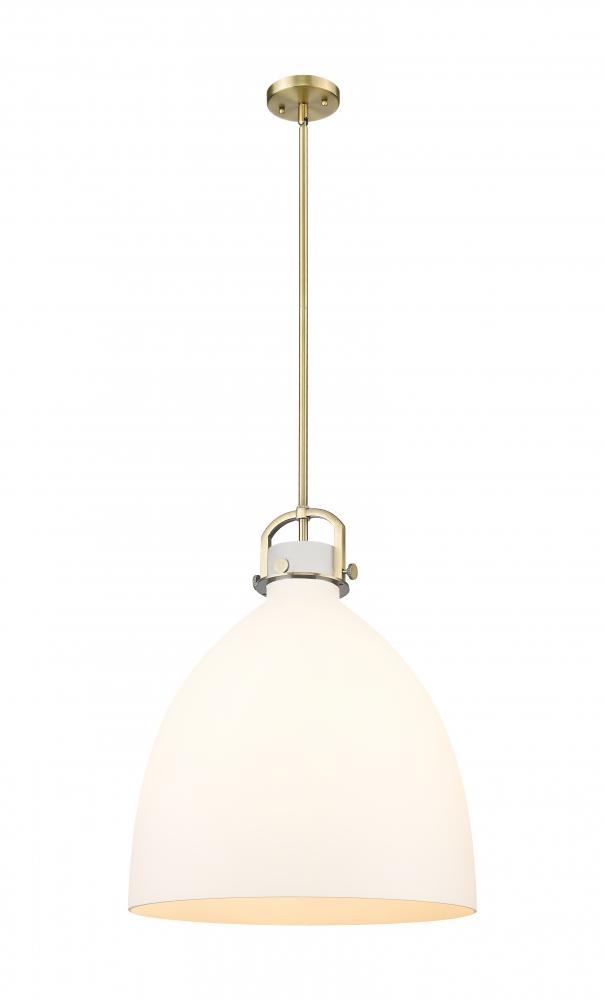 Newton Bell - 1 Light - 18 inch - Brushed Brass - Pendant