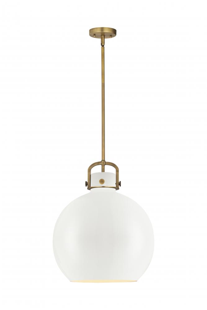 Newton Sphere - 1 Light - 16 inch - Brushed Brass - Pendant