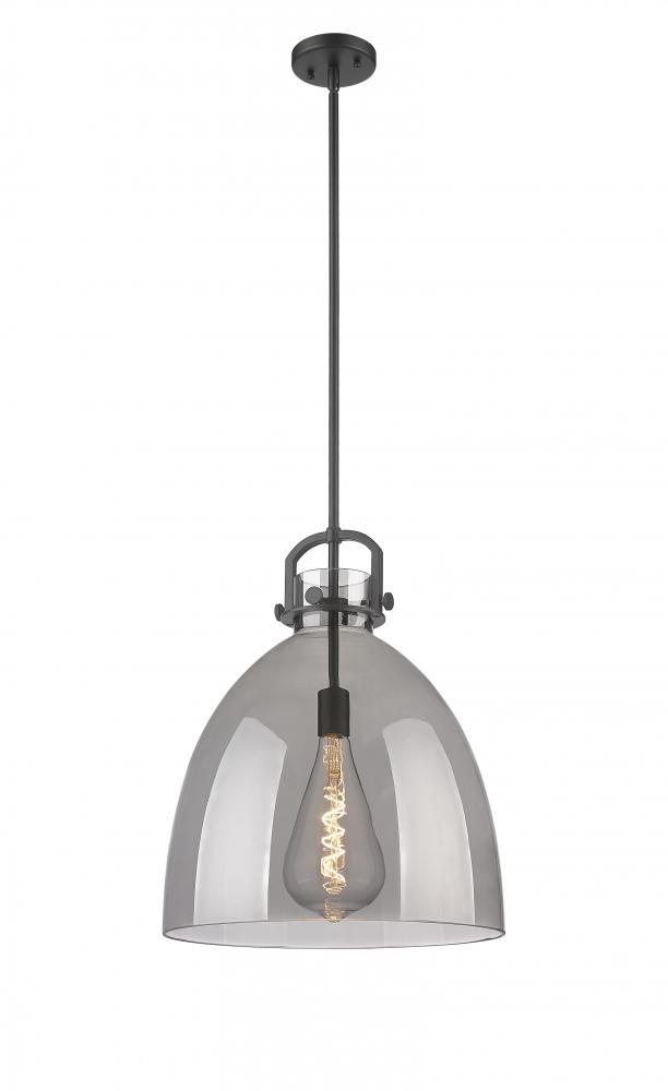 Newton Bell - 1 Light - 16 inch - Matte Black - Pendant