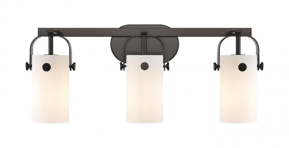 Pilaster - 3 Light - 24 inch - Matte Black - Bath Vanity Light