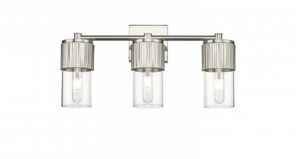 Bolivar - 3 Light - 21 inch - Satin Nickel - Bath Vanity Light