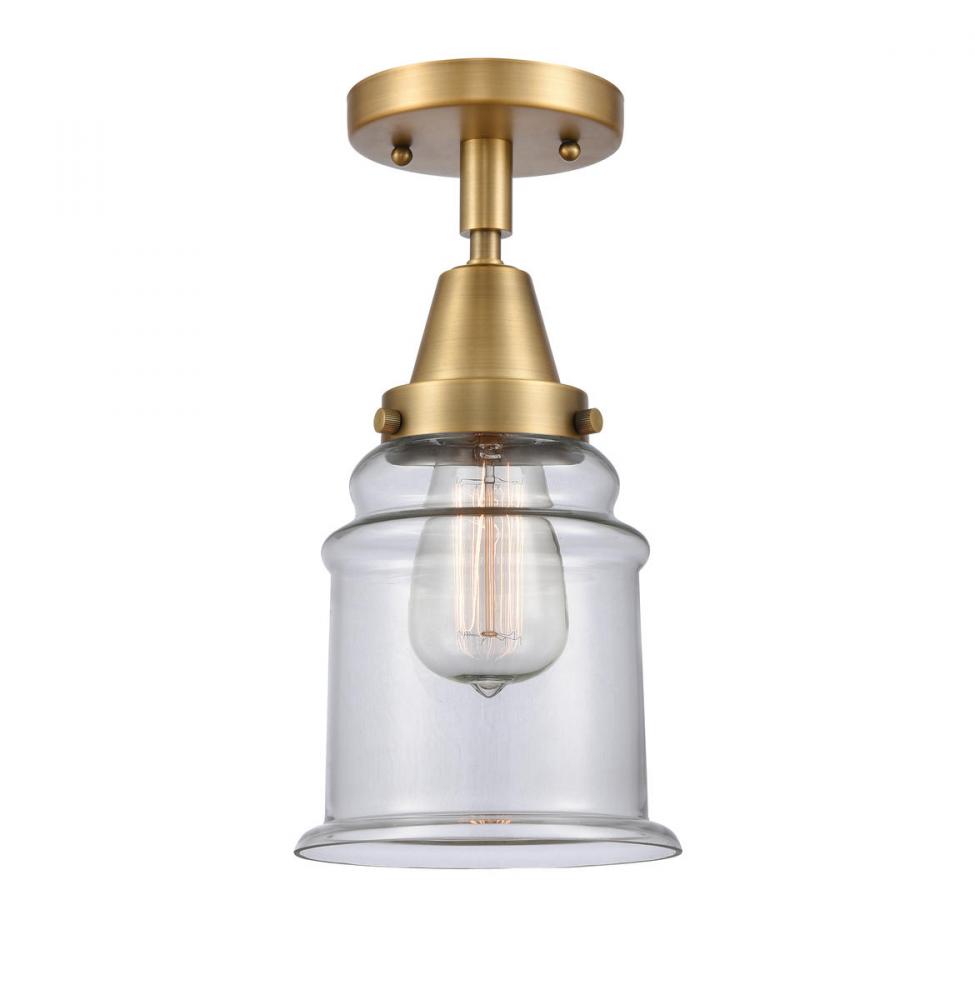 Canton - 1 Light - 6 inch - Brushed Brass - Flush Mount