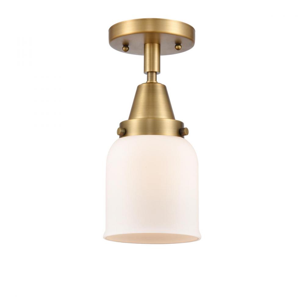 Bell - 1 Light - 5 inch - Brushed Brass - Flush Mount