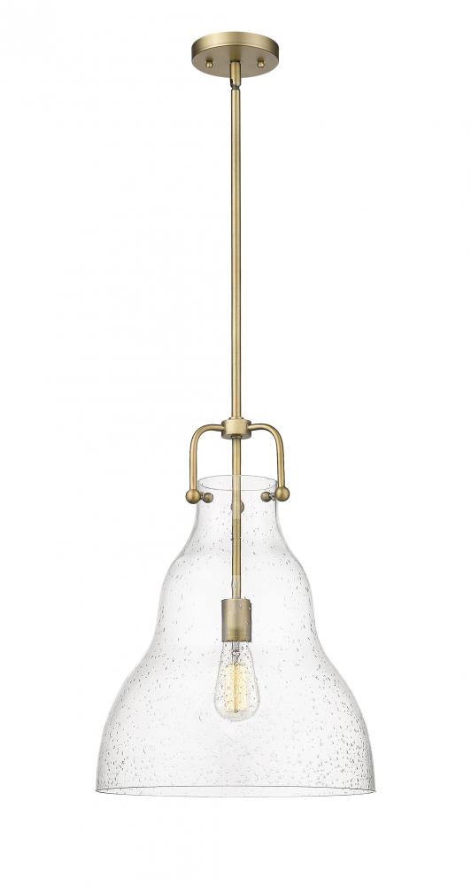 Haverhill - 1 Light - 14 inch - Brushed Brass - Stem hung - Pendant