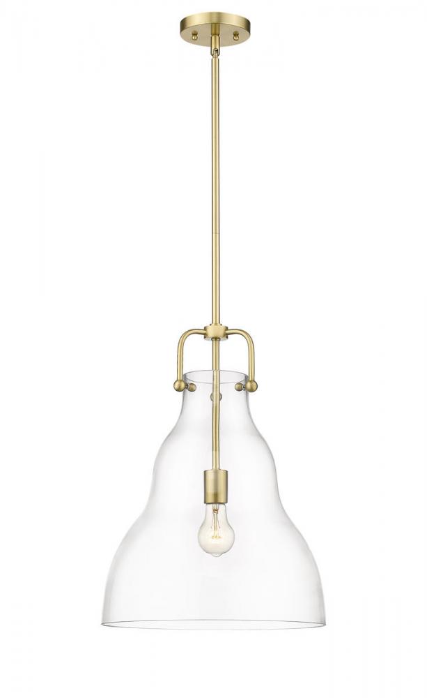 Haverhill - 1 Light - 14 inch - Satin Gold - Stem hung - Pendant