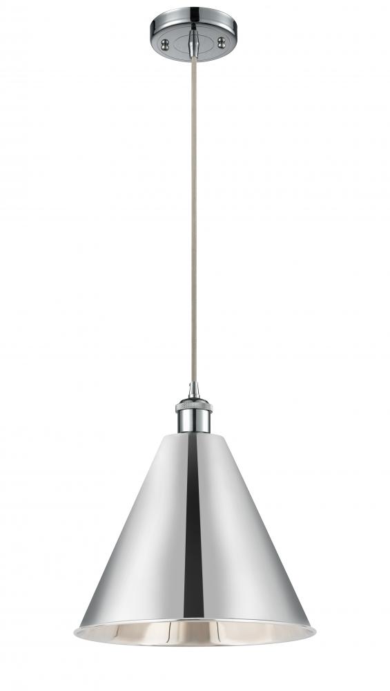 Berkshire - 1 Light - 16 inch - Polished Chrome - Cord hung - Mini Pendant