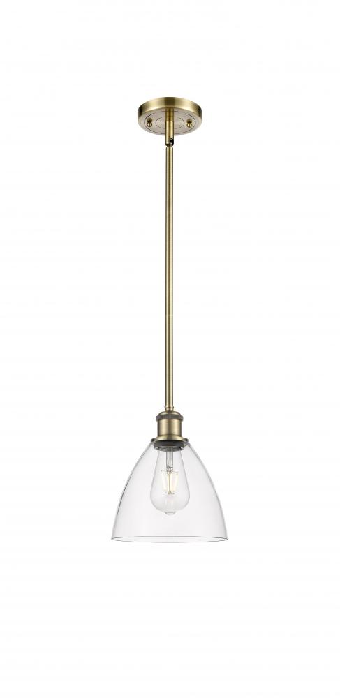 Bristol - 1 Light - 8 inch - Antique Brass - Mini Pendant