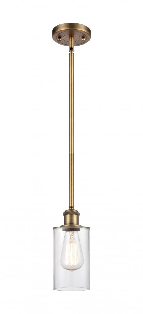 Clymer - 1 Light - 4 inch - Brushed Brass - Mini Pendant