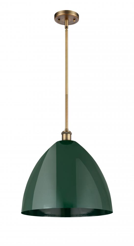 Plymouth - 1 Light - 16 inch - Brushed Brass - Pendant