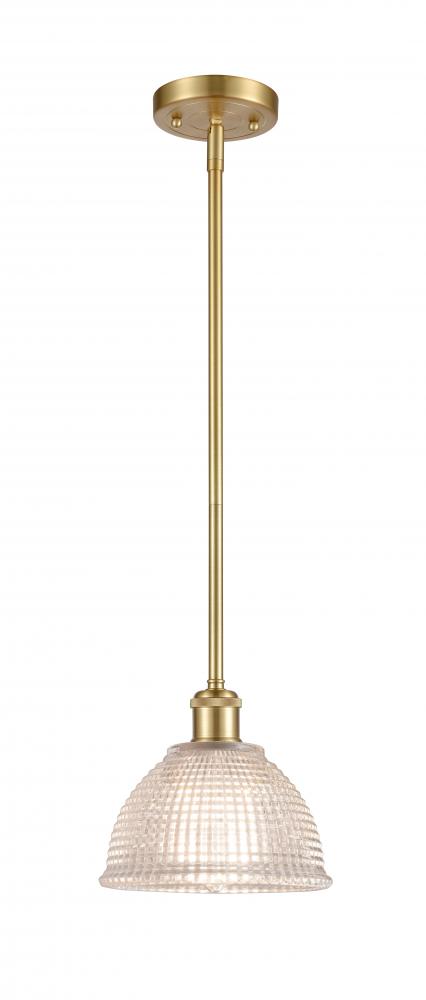 Arietta - 1 Light - 8 inch - Satin Gold - Mini Pendant