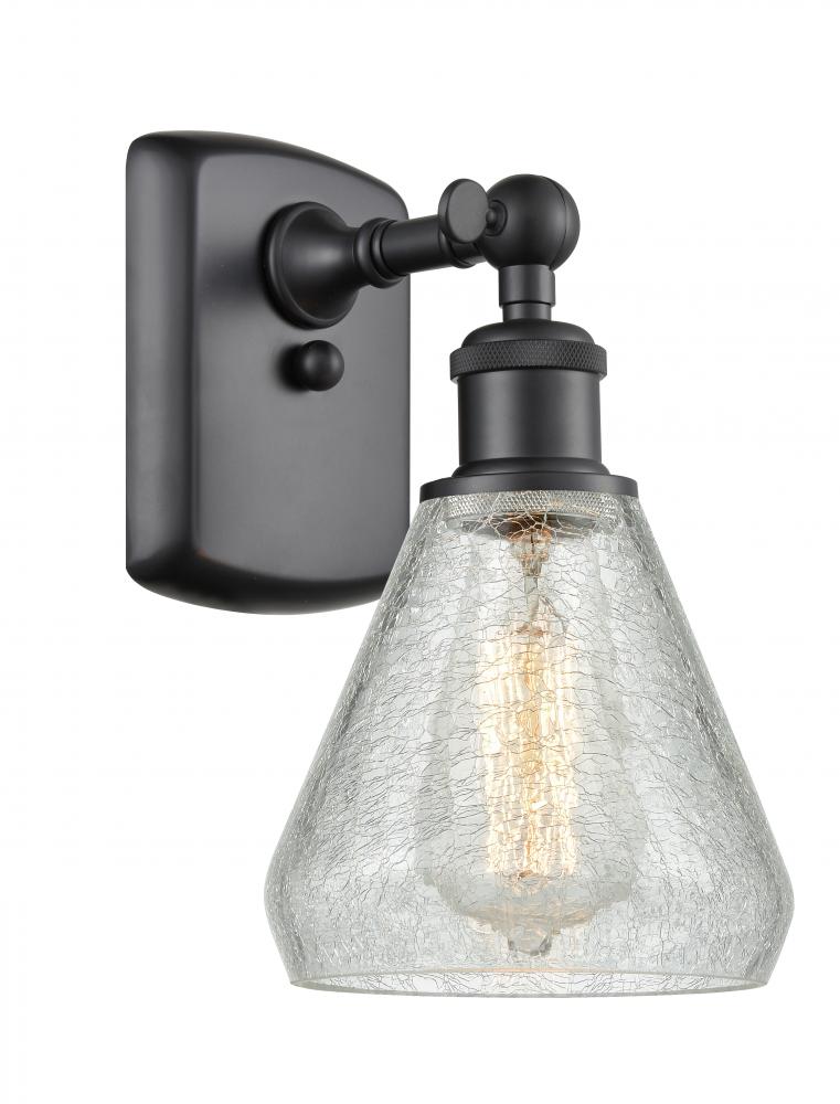 Conesus - 1 Light - 6 inch - Matte Black - Sconce