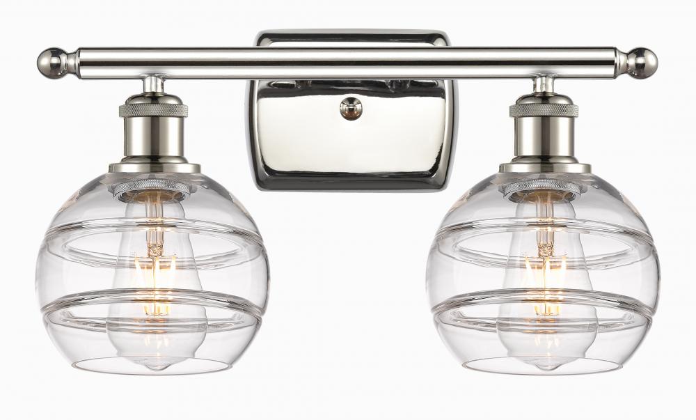 Rochester - 2 Light - 16 inch - Polished Nickel - Bath Vanity Light