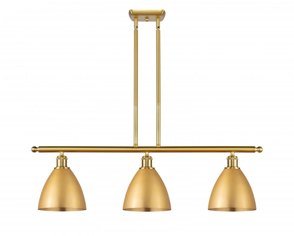 Bristol - 3 Light - 36 inch - Satin Gold - Cord hung - Island Light