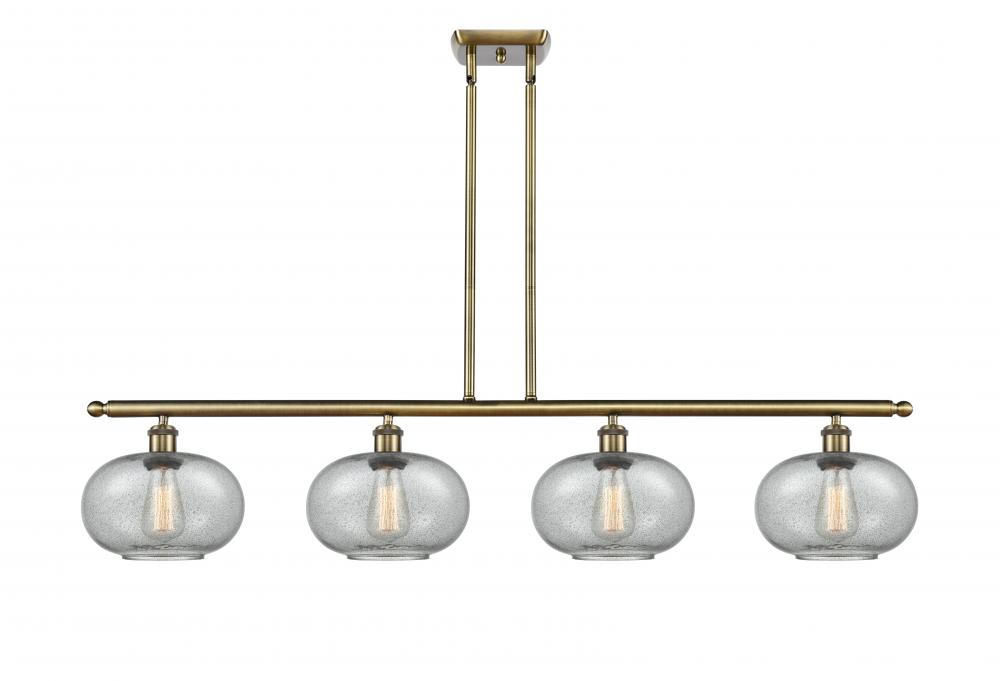 Gorham - 4 Light - 48 inch - Antique Brass - Cord hung - Island Light