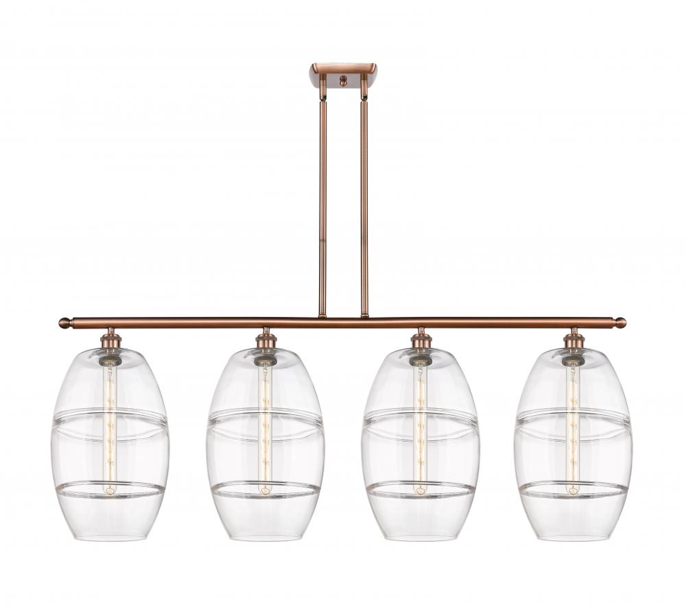 Vaz - 4 Light - 48 inch - Antique Copper - Cord hung - Island Light